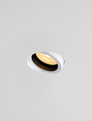 ARCO GU10 Tiltable Plaster in Downlight White on Black