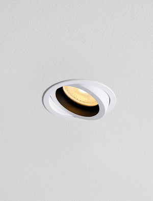 ARCO GU10 Tiltable Downlight - White on Black
