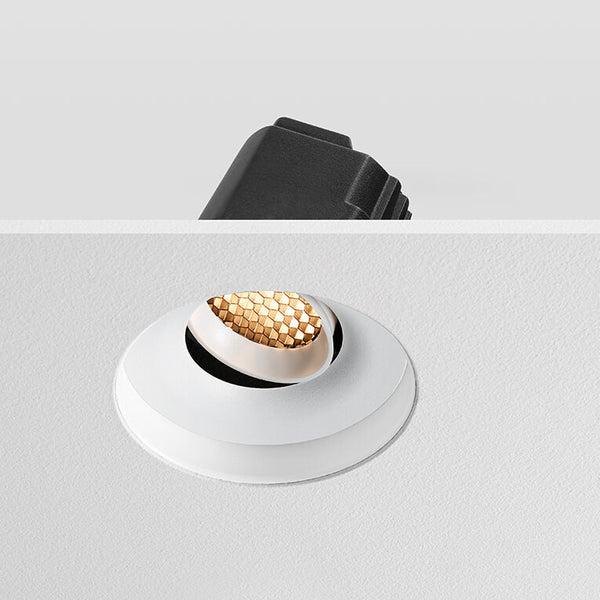 ARC Honeycomb Trimless - Anti Glare Downlight Tilt, Mains Dimmable, White