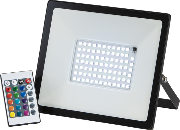 IP65 RGB LED Colour Changing die-cast aluminium floodlight with memory