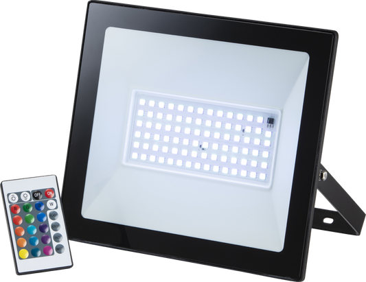 IP65 RGB LED Colour Changing die-cast aluminium floodlight with memory