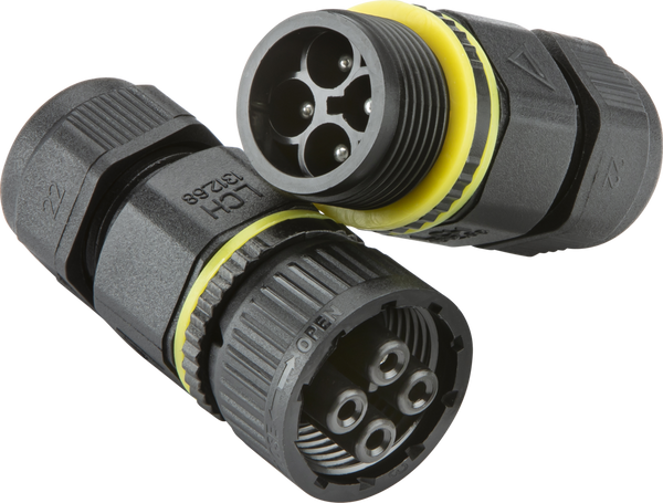 IP68 16A Plug and Socket Cable Connector (4-pin)