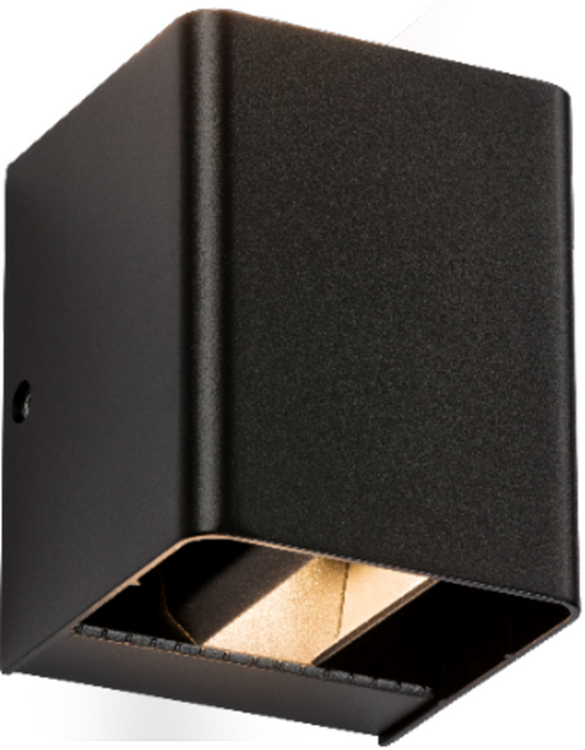 LED Adjustable Up and Down Wall Light Black - 3000K