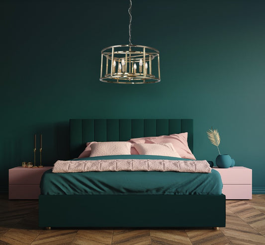 Chester 6 Light Pendant Antique Brass