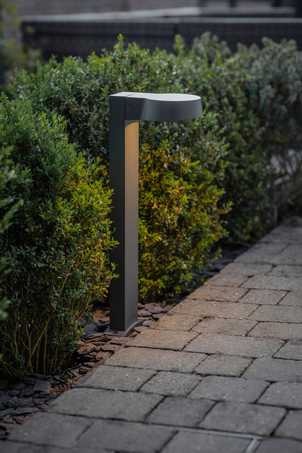 Litcham Outdoor Path Light - Aluminium, Dark Grey