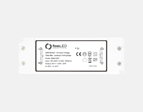 25w Driver 24v Mains Dimmable Constant Voltage IP20