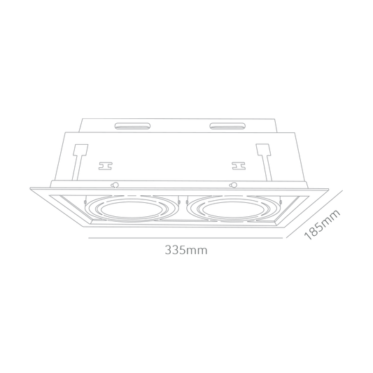 ATRUM AR2 Twin Tilt Commercial LED Downlight