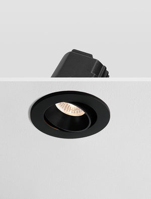 FORMA - Tiltable Downlight Anti Glare, Mains Dimmable, Black/Black