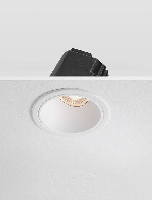 IRIS - Anti Glare Tiltable Downlight Modular, Mains Dimmable, White/White