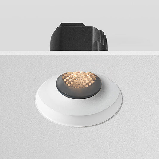 ARC Honeycomb Trimless - Anti Glare Downlight, Mains Dimmable, White/Black
