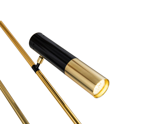 Trevecca Floor Lamp - Gold/Black