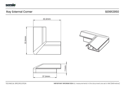 Ray External Corner