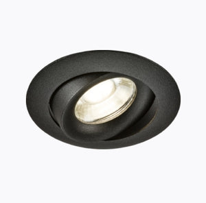 Odina Single Tilt Round Downlight GU10
