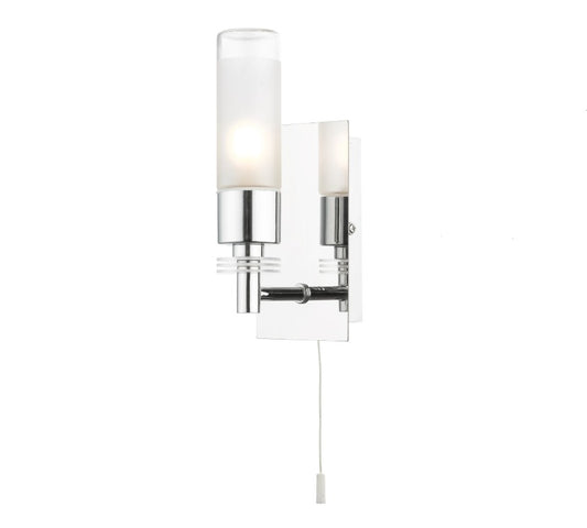 Saturn 1 Light Bathroom Wall Light Polished Chrome