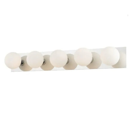 Vanity 5 Light Polished Chrome