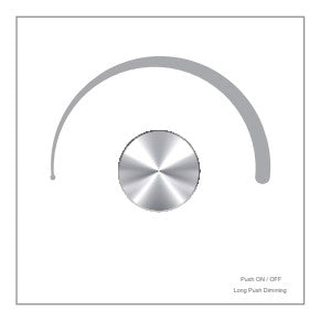 Single Zone White Wall Rotary Dimmer RF & DMX