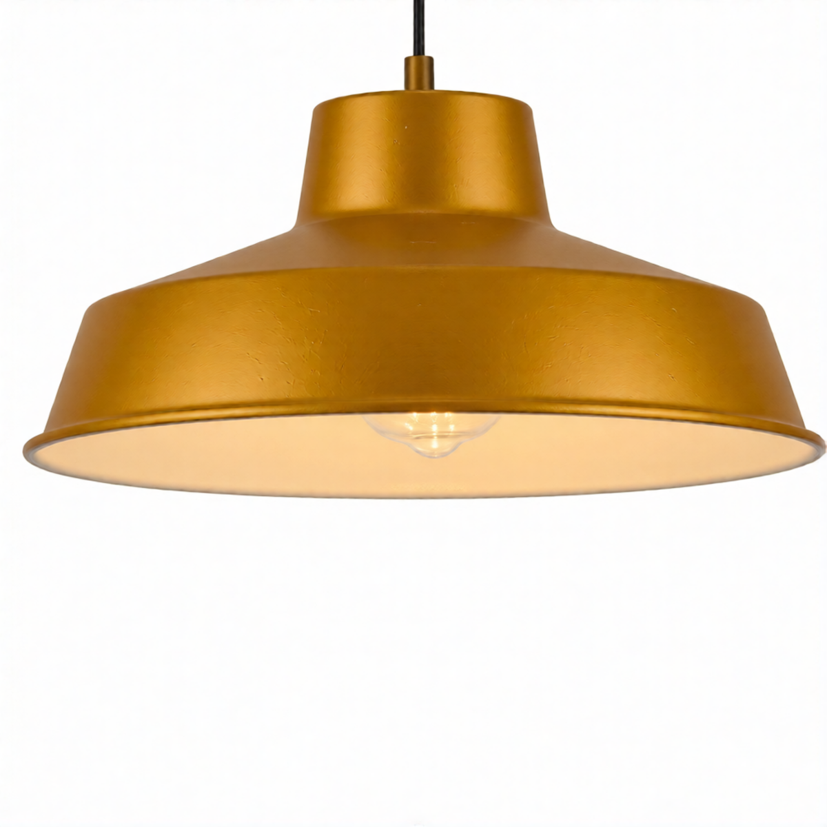 Classic Metal Pluto Lampshade Pendant Shade 35cm Gold Finish