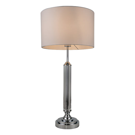 Julie Crystal Polished Chrome Table Lamp