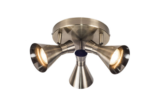 Pixar 3 Light Spotlight Antique Brass