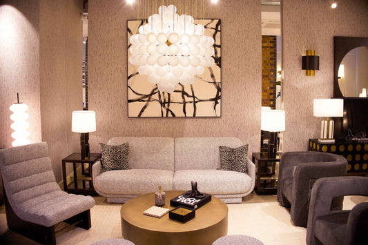 Moon Chandelier - Antique Brushed Brass