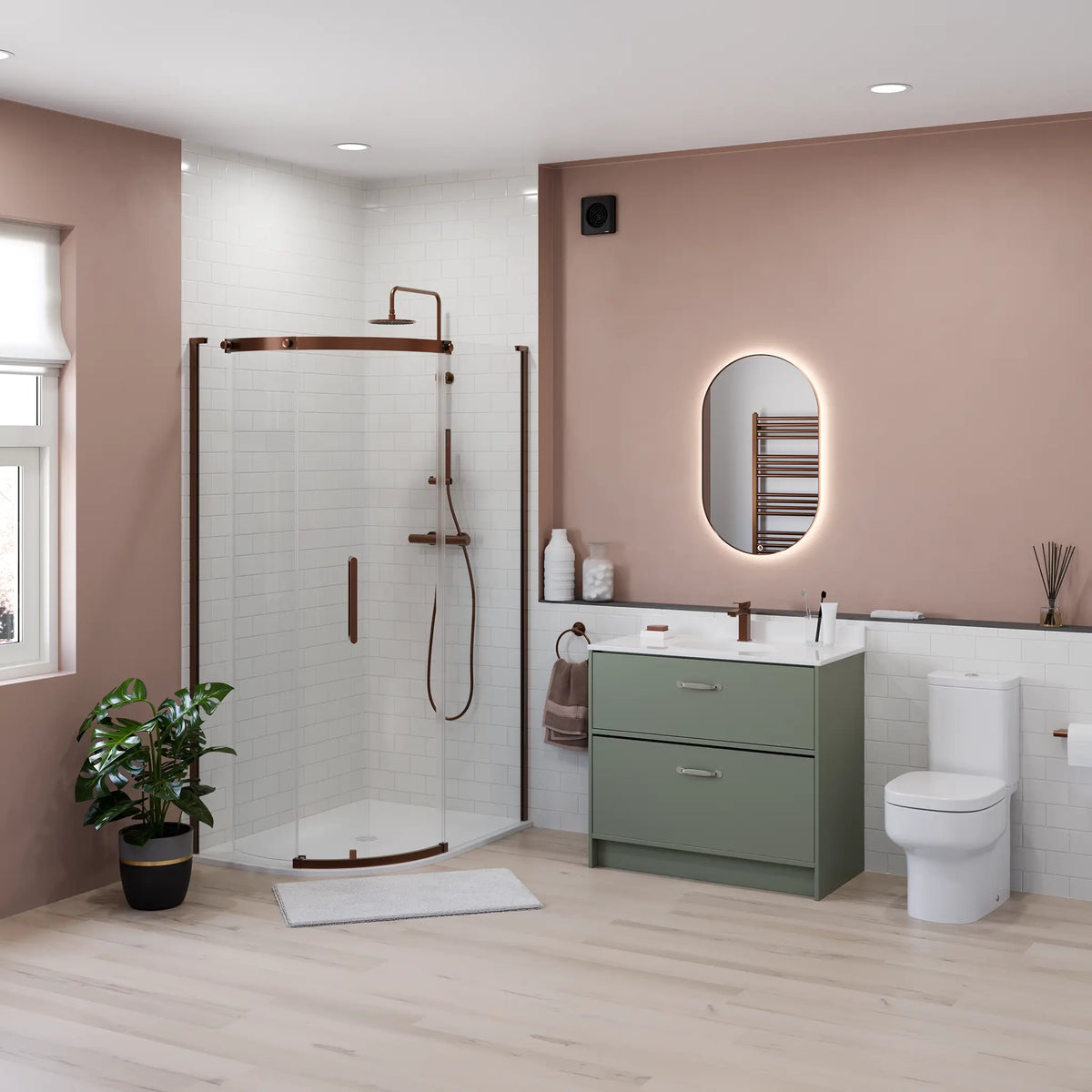 Sensio Nebula Pill LED Bathroom Mirror - 500mm x 800mm
