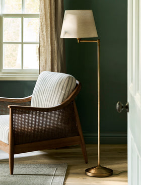 Peartree Floor Lamp - Steel, Antique Bronze