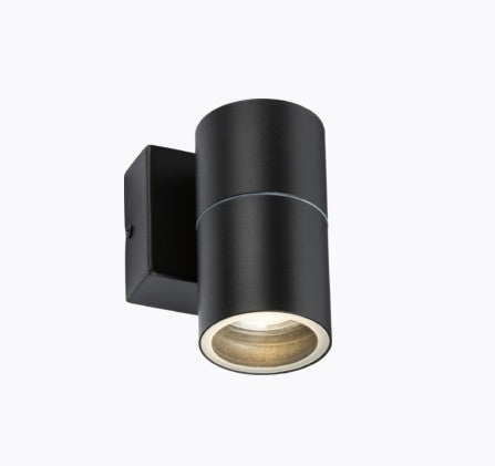 Fixed Single Wall Light - Black
