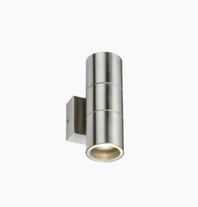 Up and Down Wall Light - Brushed Chrome