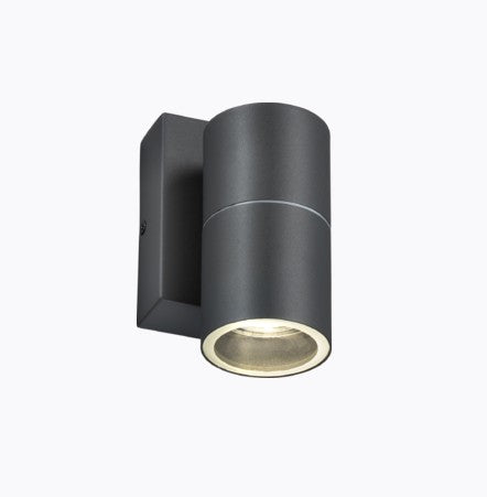 Fixed Single Wall Light with Photocell Sensor - Anthracite