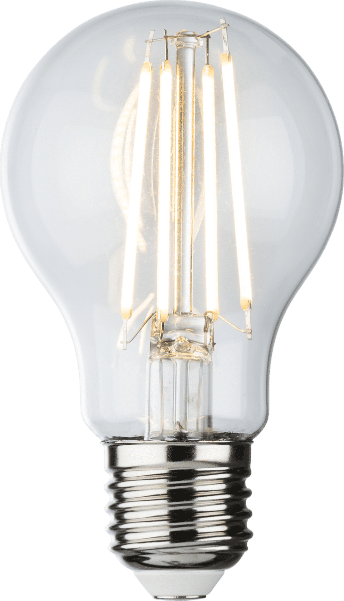 230V 8W LED ES Clear GLS Filament Lamp 2700K Dimmable E27