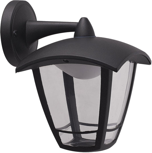TORO 230V IP44 8W LED Coach Lantern with Adjustable CCT - Black