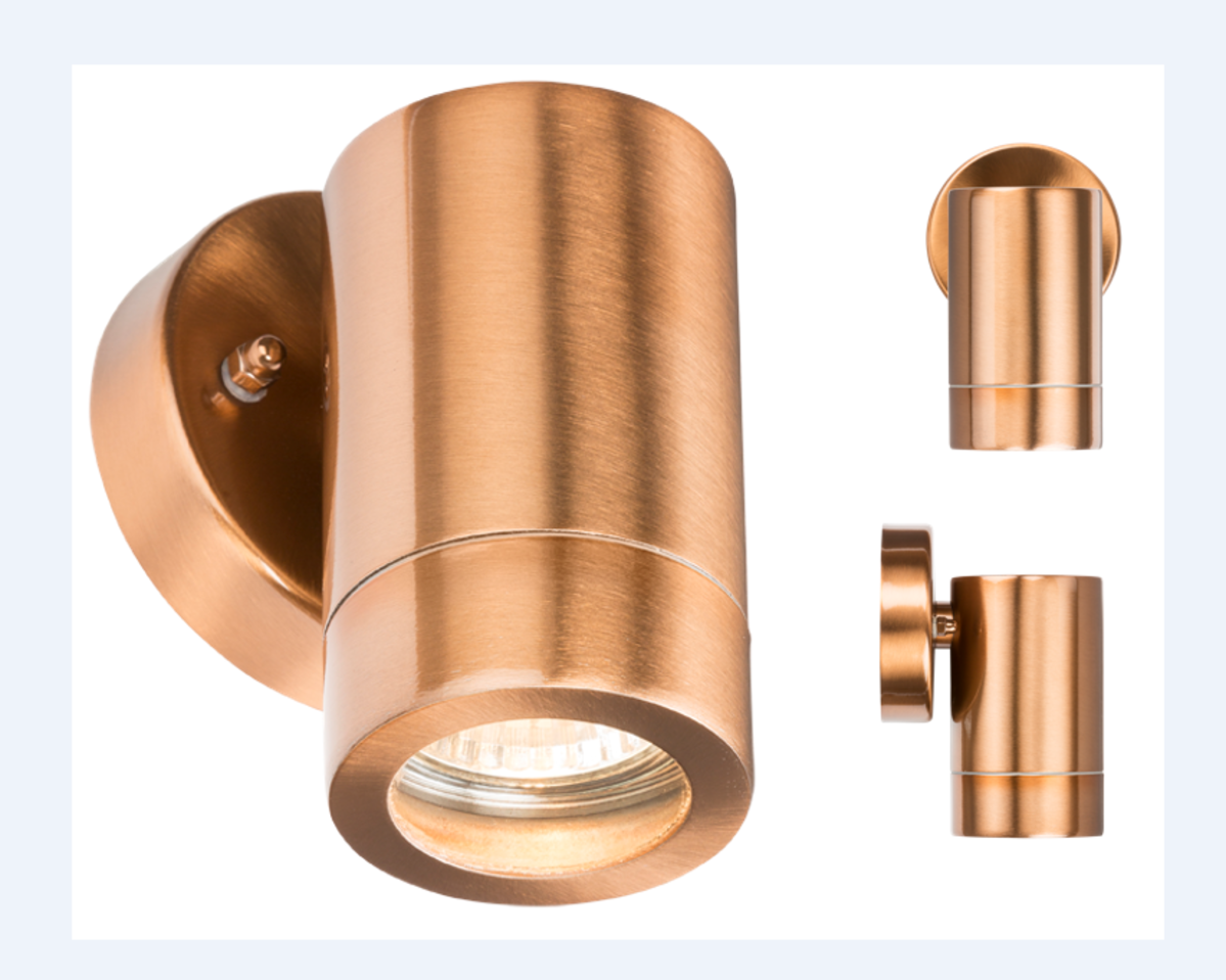 Fixed  Wall Light - Copper Colour