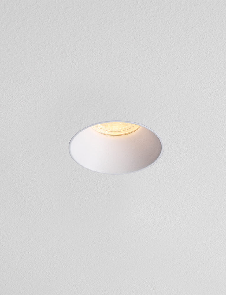 ICON GU10 Plaster in Downlight - White