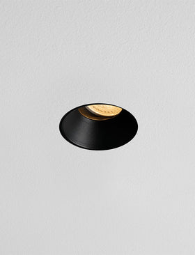 ICON GU10 Tiltable Plaster in Downlight - Black