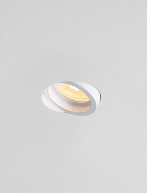 ARCO GU10 Tiltable Plaster in Downlight - White