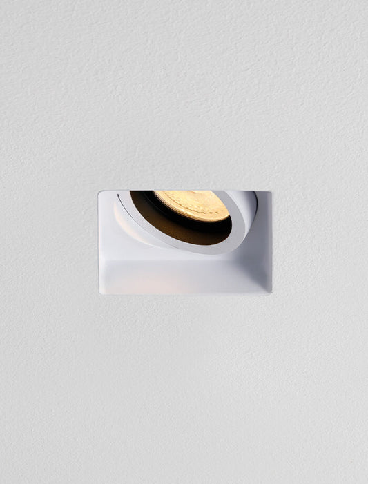 ARCO GU10 Square Tiltable Plaster in Downlight