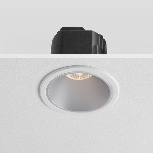 IRIS - Anti Glare Downlight Modular, Mains Dimmable, White/Silver