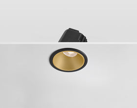IRIS - Anti Glare Tiltable Downlight Modular, DALI, Black/Gold