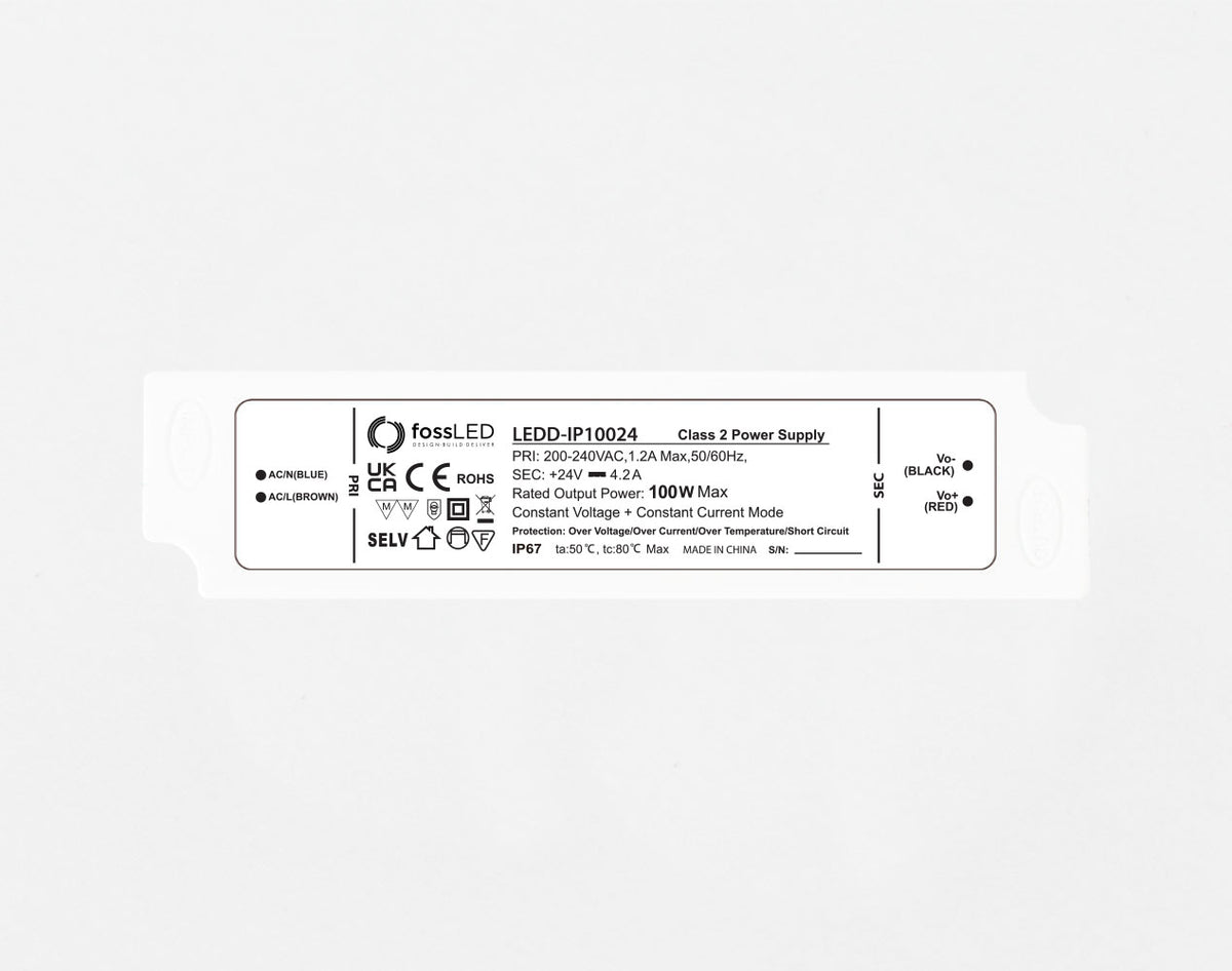 100w Driver 24v Non Dimmable Constant Voltage IP67