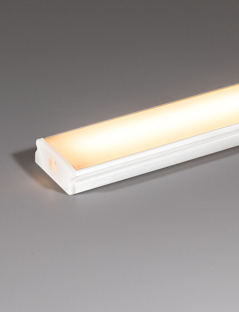 Surface LED Profile - PRO1 White 17 x 7mm