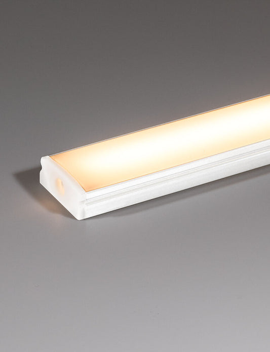 Surface LED Profile - PRO1 White 17 x 7mm