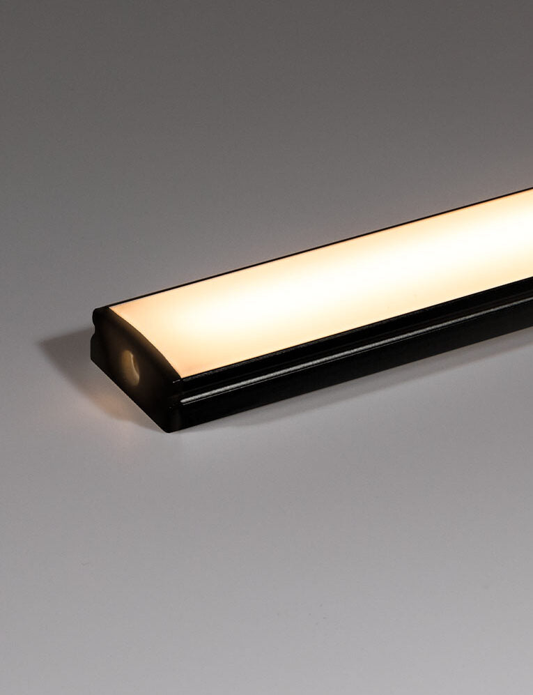 Surface LED Profile - PRO1 Black 17 x 7mm