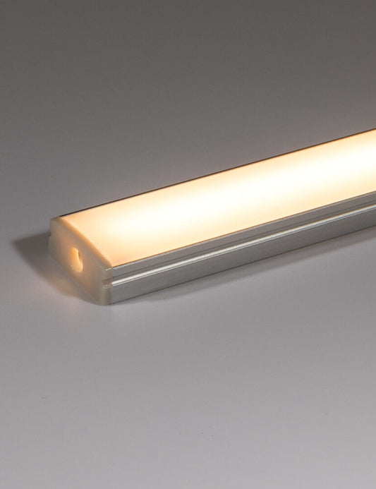 Surface LED Profile - PRO1 Silver 17 x 7mm