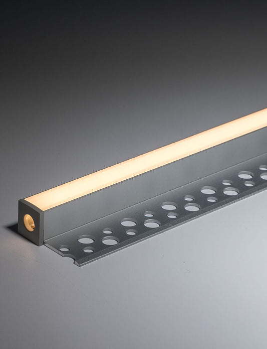 Plaster-in Edge LED Profile - PRO13P Silver 32 x 13mm