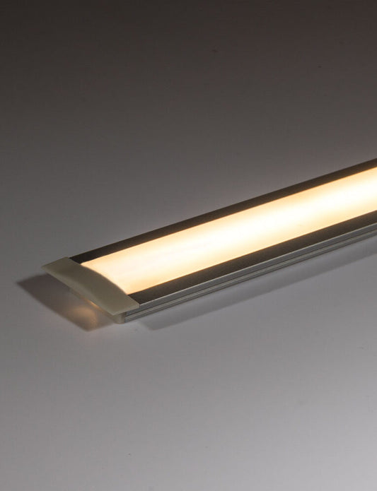 Recessed LED Profile - Standard PRO1R Silver 25 x 7mm