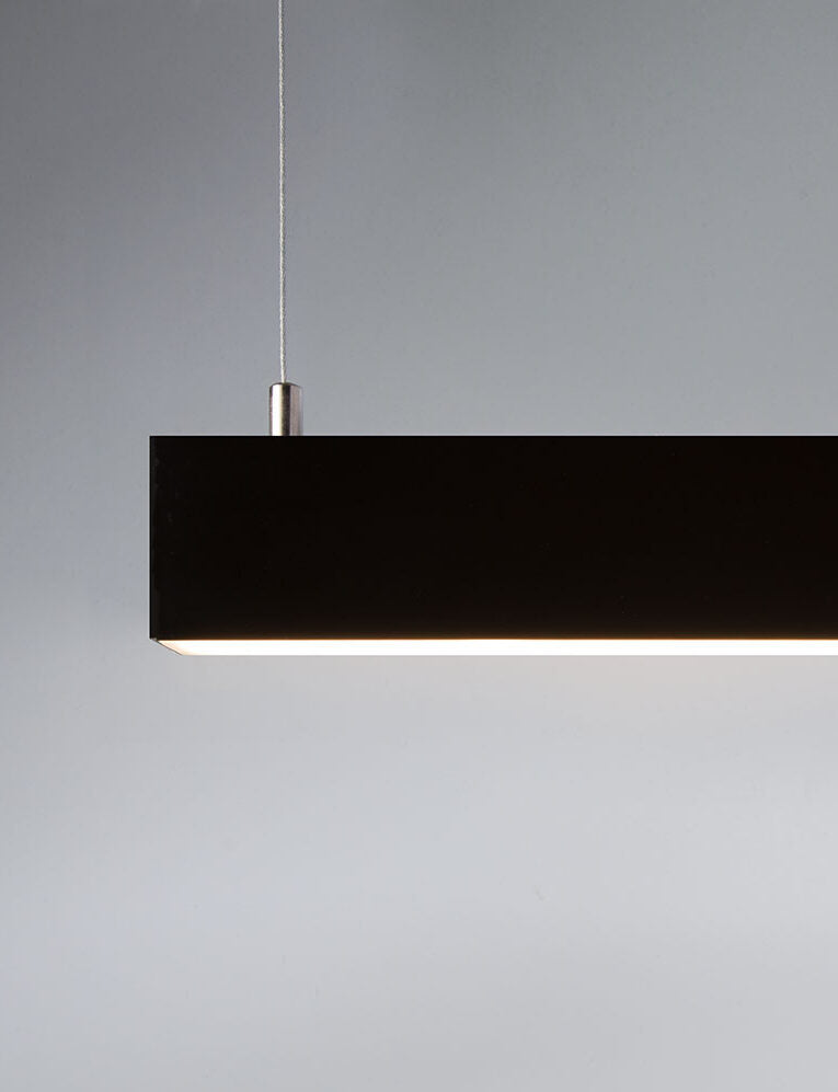 Suspended LED Profile - Double Deep / Wide PRO35S Black 35 x 35mm