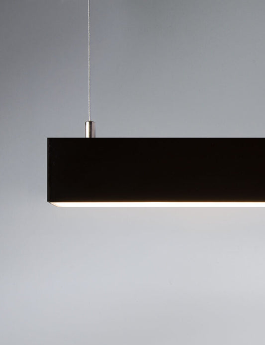 Suspended LED Profile - Double Deep / Wide PRO35S Black 35 x 35mm