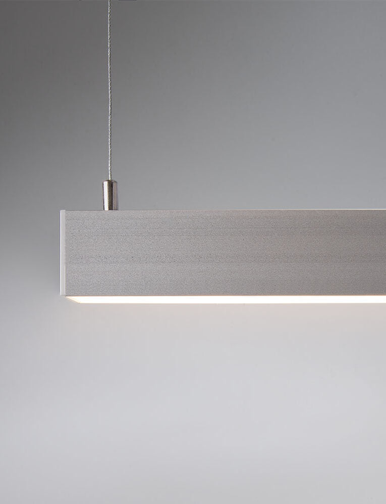 Suspended LED Profile - Double Deep / Wide PRO35S Silver 35 x 35mm