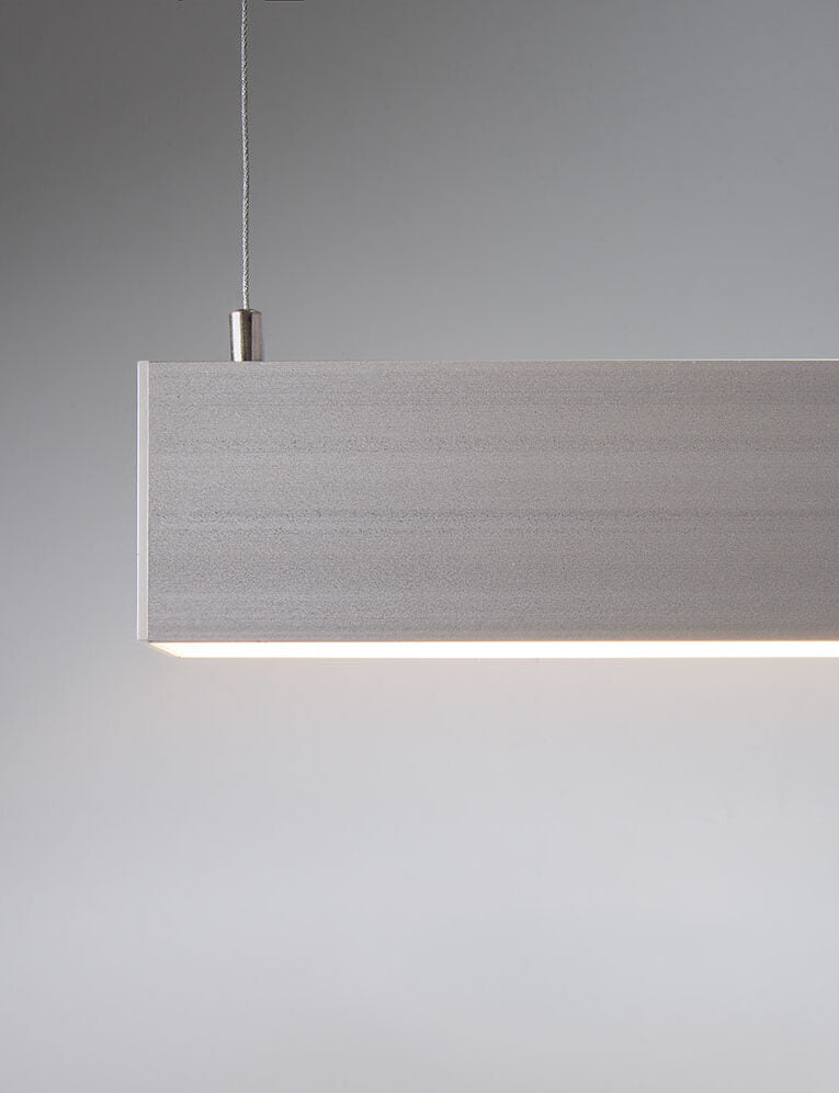 Suspended LED Profile - PRO50S Silver 50 x 75mm x 3m