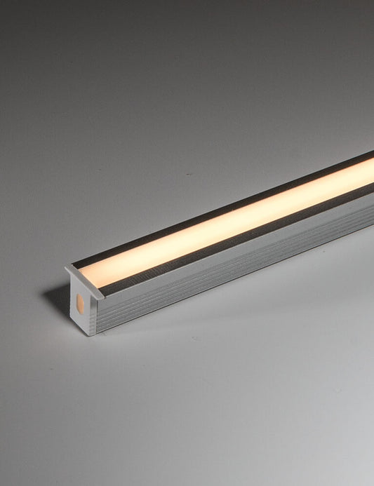 Recessed LED Profile - NANO PRON2R Silver 8 x 9mm